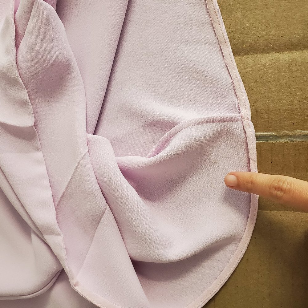 SoldE Vince Layered Vneck Crepe Blouse in Pink - Picture 10 of 14